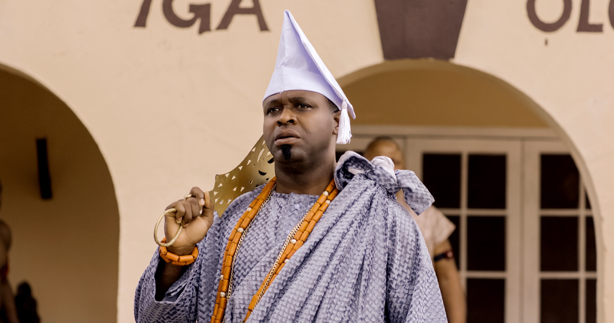 Oba Kosoko with the sword of state
